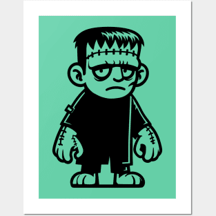 Cartoon Frankenstein Posters and Art